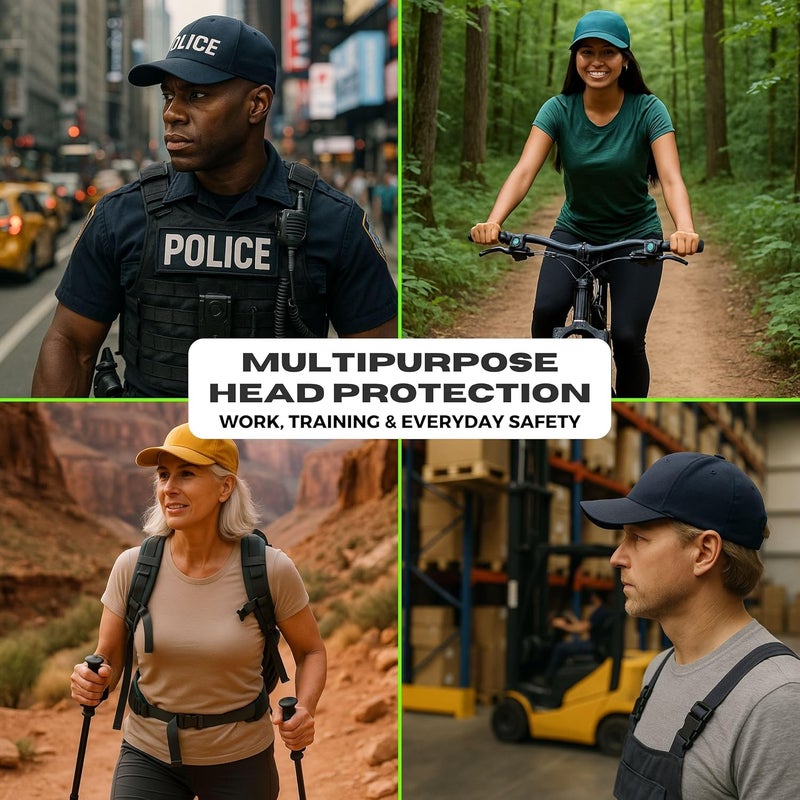 Milfort Bump Cap Insert 2-Pack - Lightweight Hard hat Liner for Baseball Caps - Ventilated Safety Shell & Protective Headgear - Great for Workers & Outdoor Users. - Image 2